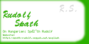 rudolf spath business card